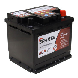 Аккумулятор Sparta AGM (50 А·ч / 470 А) для легковых автомобилей с системой Start-Stop