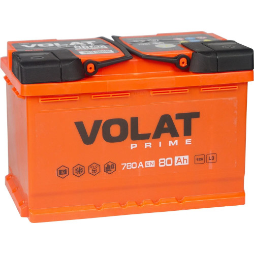 Аккумулятор VOLAT Prime 80Ah (80 А·ч / 780 А) для легковых автомобилей