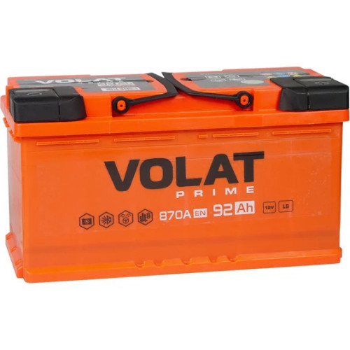 Аккумулятор VOLAT Prime 92Ah (92 А·ч / 870 А) для легковых автомобилей