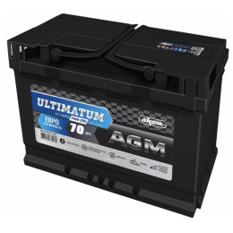 Аккумулятор для легковых автомобилей АКОМ Ultimatum Start Stop AGM 6CT-70VRLA