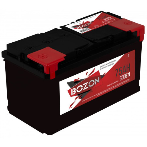 Аккумулятор Bozon 6CT-75 L (75 А·ч / 600 А) для легковых автомобилей