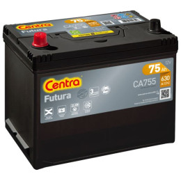 Аккумулятор Centra Futura CA755 (75Ah) Asia (75 А·ч / 630 А) для легковых автомобилей