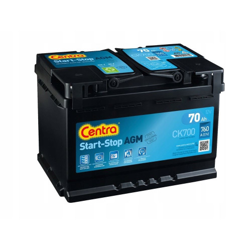 Аккумулятор Centra AGM CK700 (70 А·ч / 760 А) для легковых автомобилей