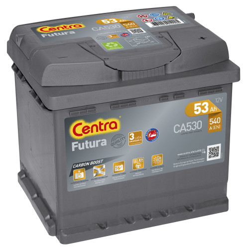 Аккумулятор Centra Futura CA530 (53Ah) (53 А·ч / 540 А) для легковых автомобилей