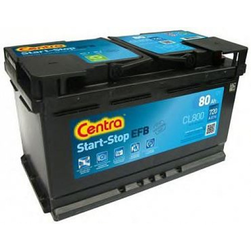 Аккумулятор Centra EFB CL800 (80Ah) (80 А·ч / 800 А) для легковых автомобилей