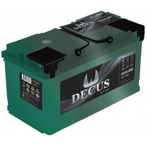 Аккумулятор Decus 6CT-77 (77 А·ч / 850 А) для легковых автомобилей