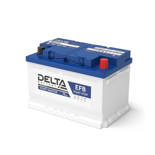 Аккумулятор Delta Start Master EFB 1275 (75 А·ч / 760 А) для легковых автомобилей