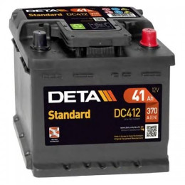 Аккумулятор для легковых автомобилей DETA STANDARD DC412
