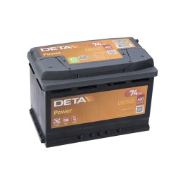 Аккумулятор для легковых автомобилей DETA POWER DB740