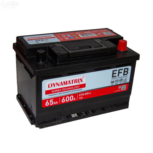 Аккумулятор Dynamatrix EFB DEL652 (65 А·ч / 600 А) для легковых автомобилей