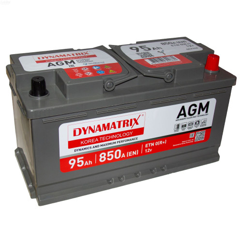 Аккумулятор Dynamatrix AGM DEK950 (95 А·ч / 850 А) для легковых автомобилей