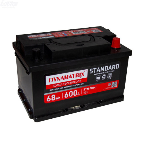 Аккумулятор Dynamatrix Standard DEA722 (68 А·ч / 600 А) для легковых автомобилей