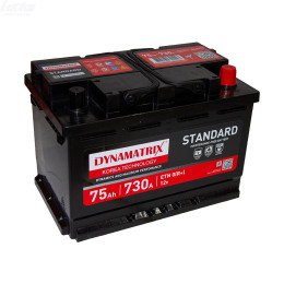 Аккумулятор Dynamatrix Standard DEA770 (75 А·ч / 730 А) для легковых автомобилей