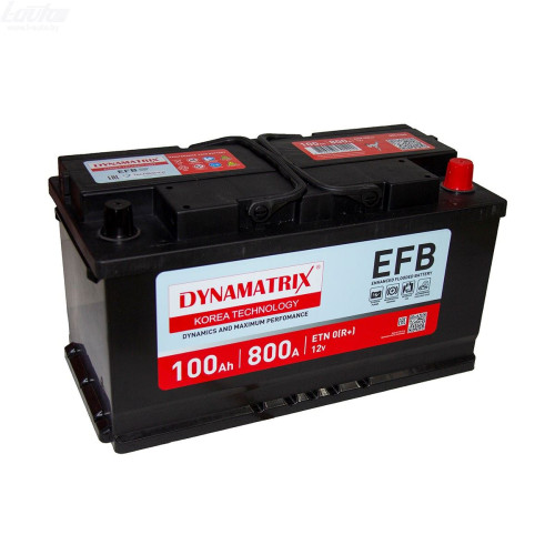Аккумулятор Dynamatrix EFB DEL1000 (100 А·ч / 810 А) для легковых автомобилей
