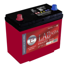 Аккумулятор E-Lab Asia 50Ah JL (50 А·ч / 450 А) для легковых автомобилей