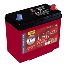 Аккумулятор E-Lab Asia 50Ah JR (50 А·ч / 450 А) для легковых автомобилей