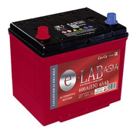 Аккумулятор E-Lab Asia 65Ah JL (65 А·ч / 600 А) для легковых автомобилей