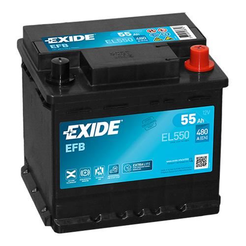 Аккумулятор Exide EFB EL550 (55 А·ч / 480 А) для легковых автомобилей