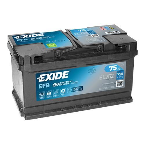 Аккумулятор Exide EFB EL752 (75 А·ч / 730 А) для легковых автомобилей