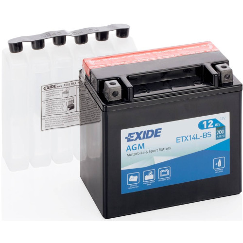 Аккумулятор для мототехники Exide AGM ETX14L-BS