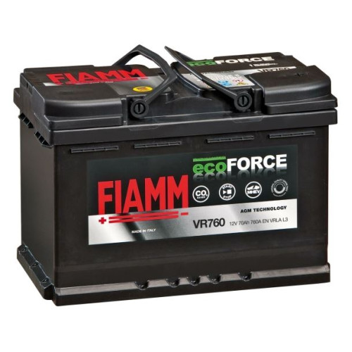 Аккумулятор Fiamm EcoForce AGM 70Ah (70 А·ч / 760 А) для легковых автомобилей