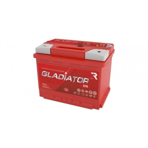 Аккумулятор Gladiator EFB 65 R (65 А·ч / 650 А) для легковых автомобилей