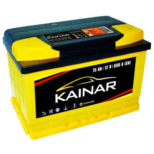 Аккумулятор Kainar 75 R 690A (75 А·ч / 690 А) для легковых автомобилей