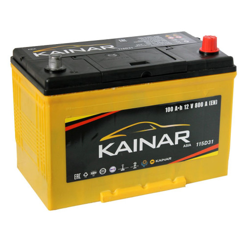 Аккумулятор Kainar Asia 100 JR800A (100 А·ч / 800 А) для легковых автомобилей