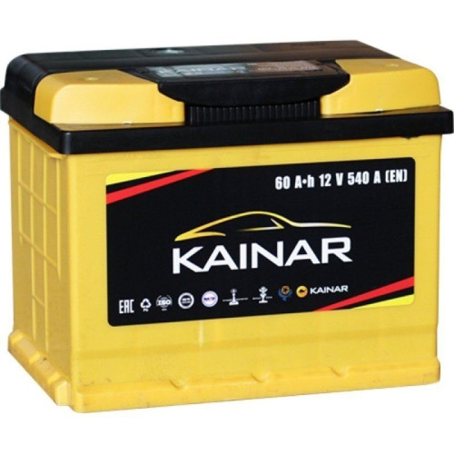 Аккумулятор Kainar 60 R 540A (60 А·ч / 540 А) для легковых автомобилей
