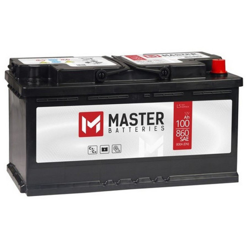 Аккумулятор Master Batteries 100Ah (100 А·ч / 860 А) для легковых автомобилей