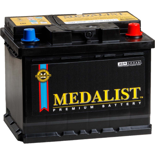 Аккумулятор Medalist Premium 60 Ah 540 А (60 А·ч / 540 А) для легковых автомобилей
