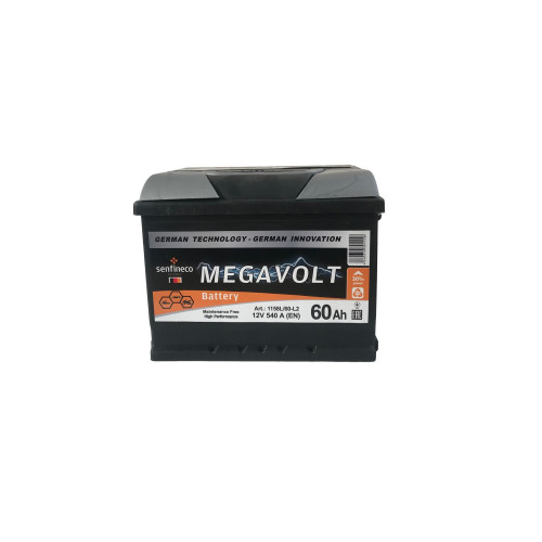 Аккумулятор Megavolt 60Ah (60 А·ч / 540 А) для легковых автомобилей