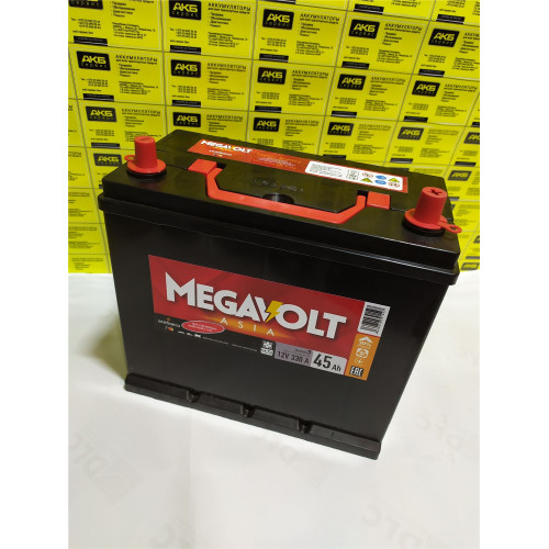 Аккумулятор Megavolt 45Ah R Asia (45 А·ч / 330 А) для легковых автомобилей