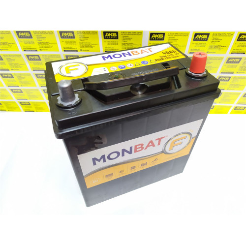 Аккумулятор Monbat F 45Ah Asia евро тонк.клемы (45 А·ч / 330 А) для легковых автомобилей