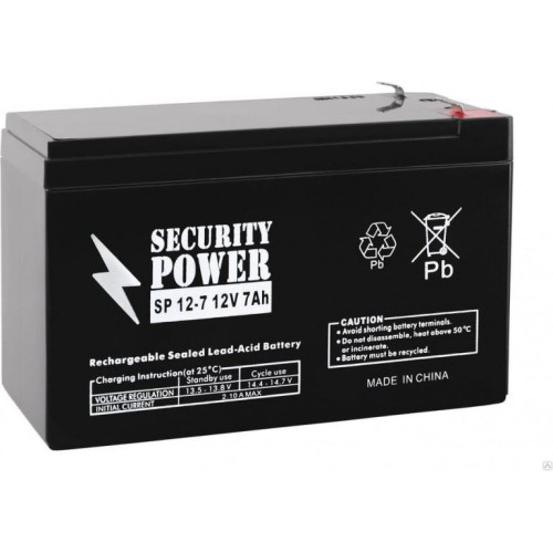 Аккумулятор для источников бесперебойного питания (ИБП) Security Power SP 12-7