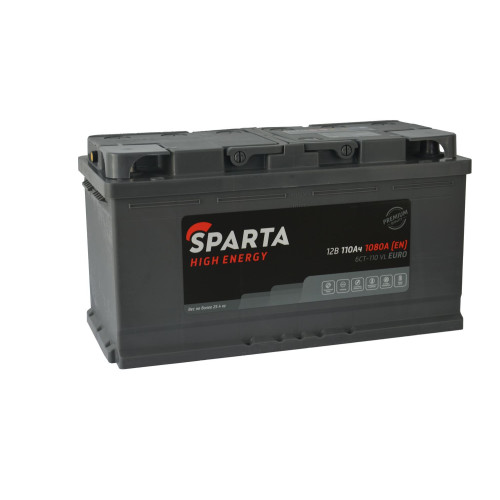 Аккумулятор Sparta High Energy 6СТ-110 Евро (110 А·ч / 1080 А) для легковых автомобилей