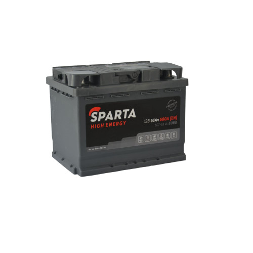 Аккумулятор Sparta High Energy 6СТ-63 Евро (63 А·ч / 660 А) для легковых автомобилей