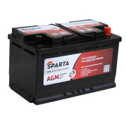 Аккумулятор Sparta AGM (80 А·ч / 850 А) для легковых автомобилей с системой Start‑Stop