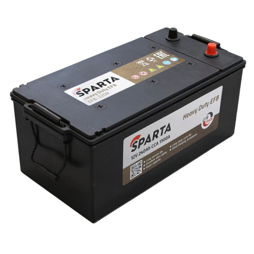 Аккумулятор SPARTA EFB 240Ah (240 А·ч / 1280 А) для грузовых автомобилей и спецтехники