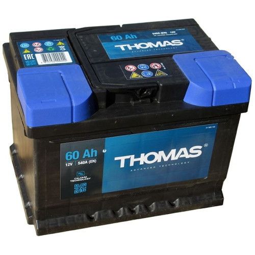 Аккумулятор Thomas 60Ah LB (60 А·ч / 580 А) для легковых автомобилей