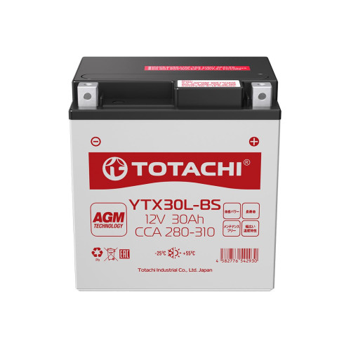 Аккумулятор для мототехники Totachi Moto YTX30L-BS L AGM