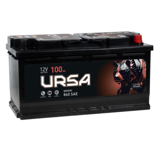 Аккумулятор Ursa Extra Power 100 Ah (100 А·ч / 800 А) для легковых автомобилей
