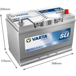 Аккумулятор VARTA Dynamic SLI G7 (95 А·ч / 830 А) для легковых автомобилей