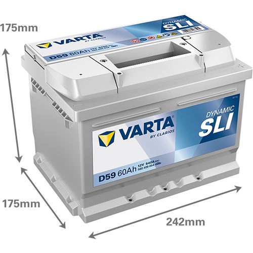 Аккумулятор VARTA Dynamic SLI D59 (60 А·ч / 540 А) для легковых автомобилей