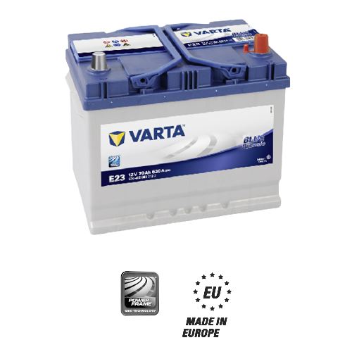 Аккумулятор VARTA Blue Dynamic E23 (70 А·ч / 630 А) для легковых автомобилей