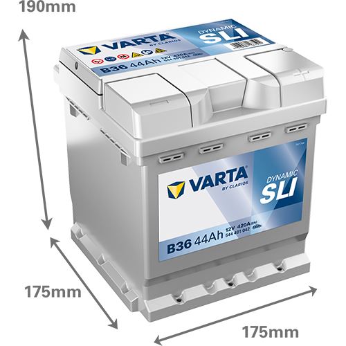 Аккумулятор VARTA Dynamic SLI B36 (44 А·ч / 420 А) для легковых автомобилей