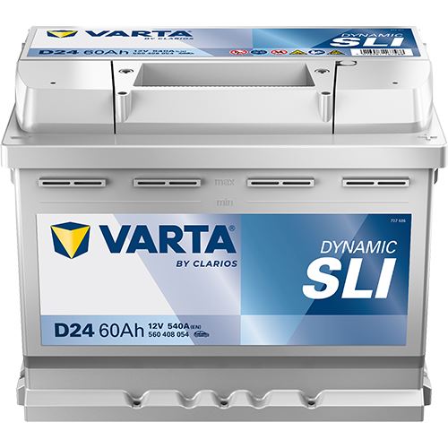 Аккумулятор VARTA Dynamic SLI D24 (60 А·ч / 540 А) для легковых автомобилей