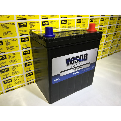 Аккумулятор Vesna Power Asia 35Ah 300A JR (35 А·ч / 300 А) для легковых автомобилей