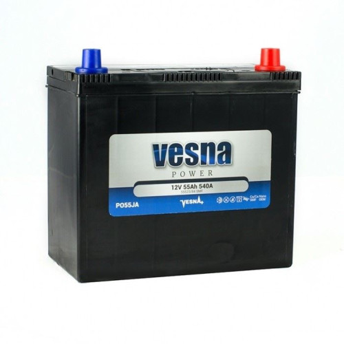 Аккумулятор Vesna Power Asia 55Ah 540A JR (55 А·ч / 540 А) для легковых автомобилей