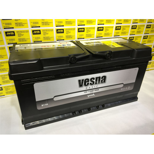 Аккумулятор Vesna Power 110Ah 950A (110 А·ч / 950 А) для легковых автомобилей